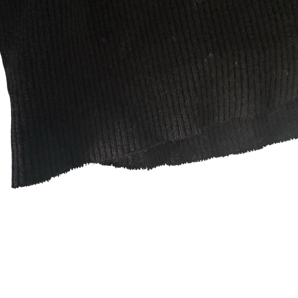 Cotton Citizen Melbourne Black Ribbed Midi Skirt w/ Slit | NWOT | Size L - Picture 7 of 9